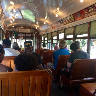 Streetcar from Garden District to French Quarter!